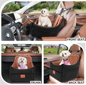 Safty Booster Autos itz für kleine mittelgroße Hunde Dickes Kissen Abnehmbare wasch bare Aufbewahrung taschen 2 Sicherheits gurte Hunde bett - Product Image 3
