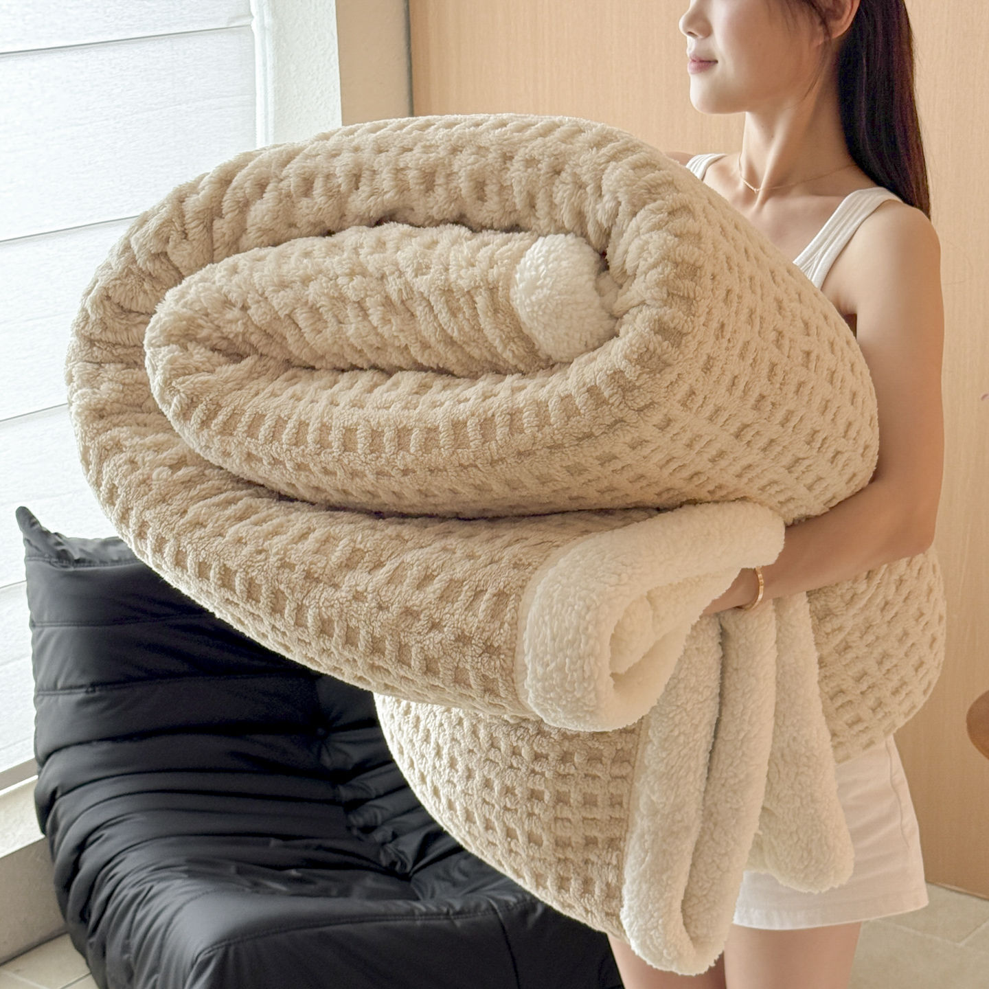 Waffle-Kaki