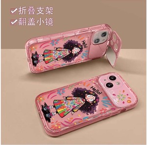 个性女孩翻转相机镜窗设计TPU手机外壳适用于Iphone 6 7 8 Plus X Xr XS 11 12 13 14 15 16 Pro Max - Product Image 2