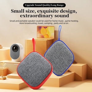 2024 ventas directas de fábrica más barato de alta calidad gran volumen portátil inalámbrico tela mini altavoz con USB BT altavoz con cable - Product Image 4