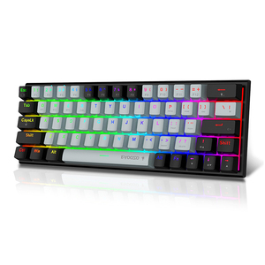 Miniteclado para juegos de ordenador, 61 teclas, inalámbrico, RGB, retroiluminado, mecánico, 60% - Product Image 1
