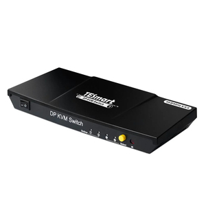 Estación de acoplamiento TESmart DP DisplayPort KVM para 2 ordenadores, 1 monitor, 4K60HZ, compatible con teclado y ratón, 2x1 KVM Hub - Product Image 1