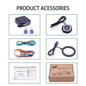 12V Car Alarm Passive Keyless One <strong>Button</strong> <strong>Start</strong> Remote Control System Auto Central Lock <strong>Push</strong> <strong>Button</strong> <strong>Start</strong> Stop Automotive PKE - Product Image 2