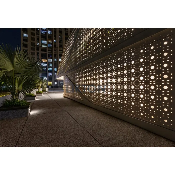 China Professional Custom ized Fassade Außen dekorative Metall wand verkleidung Aluminium Perforierte Platte