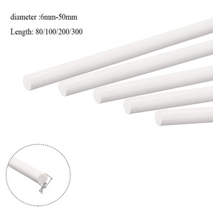 Ptfe çubuk te flon yuvarlak çubuklar plastik ultra ince te flon tüp Ptfe astar bakire beyaz F4 çubuk Bar - Product Image 2