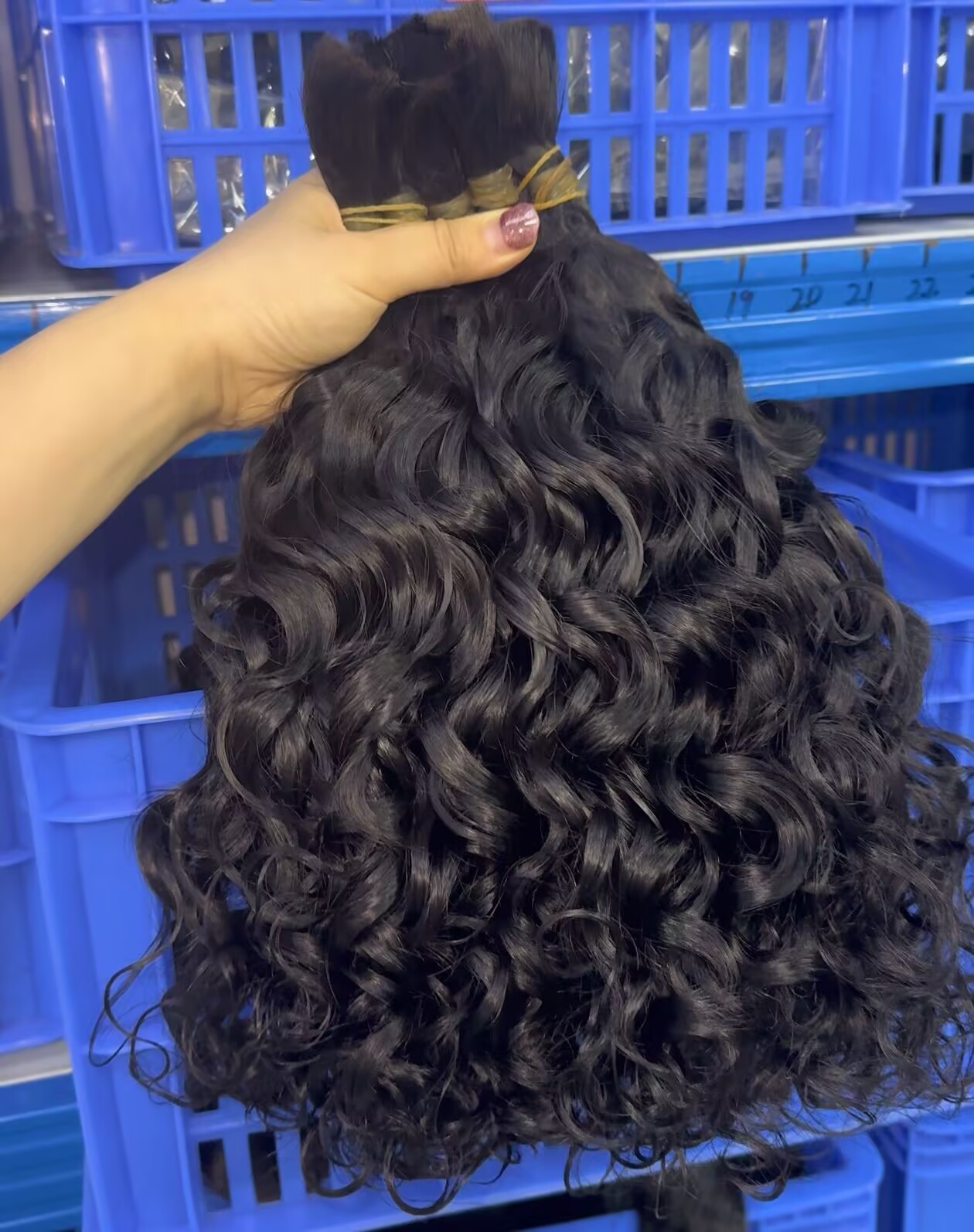 1 paquete de cabello rizado a granel de Indonesia