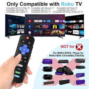 Universelle Smart-TV-Fernbedienung für TV-Roku-System TCL Hisense Sharp Philips JVC Onn Insignia RCA Sanyo