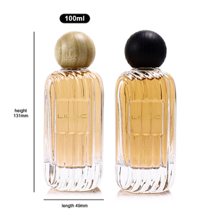 Yeni tasarım satış boş parfüm şişeleri 100ML temizle parfüm şişesi parfüm için özel Logo renk boş şişe