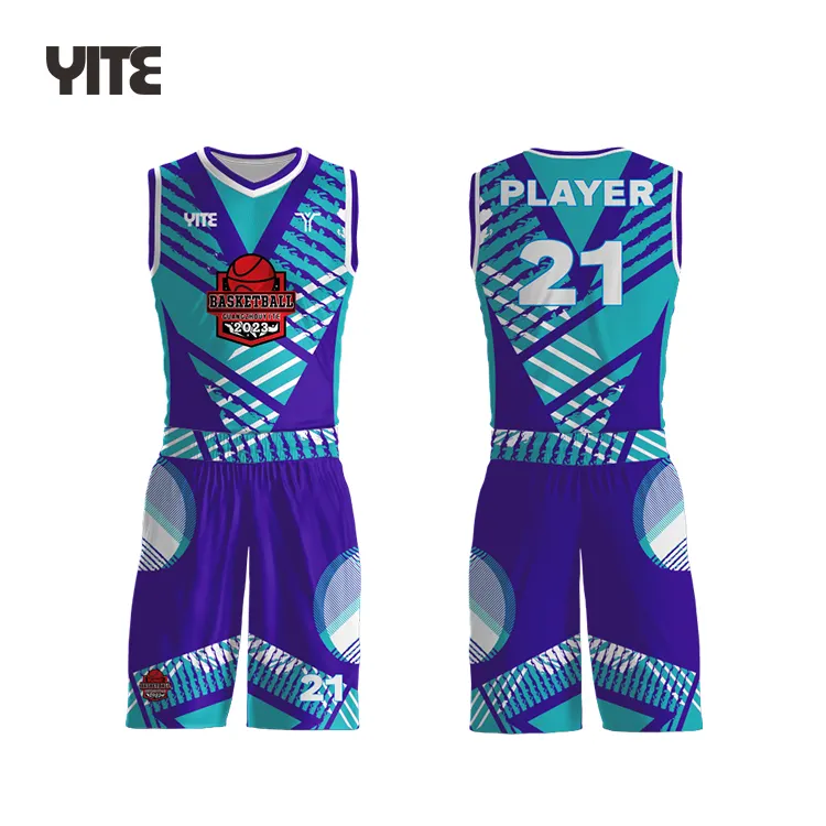 Ensembles d'uniformes de basket-ball personnalisés pour enfants Conception d'uniformes de basket-ball Uniforme de basket-ball pour enfants en polyester de qualité