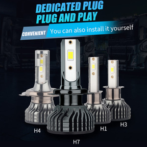 หลอดไฟ LED 110W 36800LM 24V สำหรับรถบรรทุกหลอดแอลอีดี H7ระบบคานบัสถอดรหัสไม่ผิดพลาดลำแสงต่ำ H4 LED H3ไฟหน้า H1 - Product Image 4