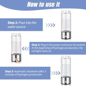 智能瓶氢碱性电离富氢水瓶离子发生器便携式纳米氢水瓶 - Product Image 5