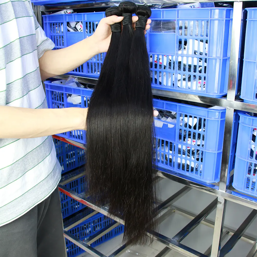 Ücretsiz örnek saç demeti ham bakire manikür hizalanmış saç örgü, toptan 10A sınıf straraw ham brezilyalı işlenmemiş insan saçı satıcı