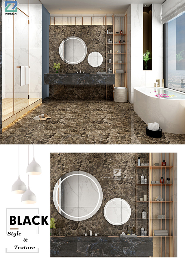 Modern Design Like Turkey Dark Emperador Marble Full Polished Tiles