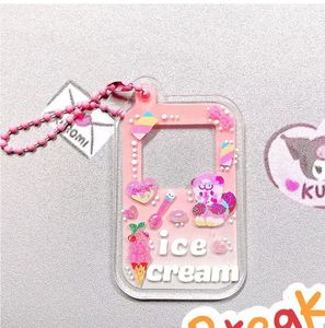 Sublimation Blank Acrylic <strong>Keychain</strong> With Sticker DIY <strong>Hand</strong> Account,mobile Phone <strong>Shape</strong> Transparent Glitter Gradient Key Tag Motel - Product Image 2