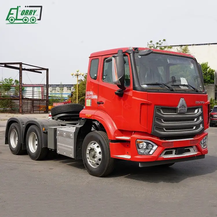 Sinotruk HOWO N7 Tractor Camión Nuevo 400hp Euro 2 10 ruedas 6*4 Cámara WEICHAI Suspensión neumática Camión pesado Camión 6x4 Grúa usada