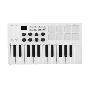 Teclado de control MIDI de 25 teclas, Mini teclado USB portátil, controlador MIDI, 2 teclas, 2 teclas - Product Image 1