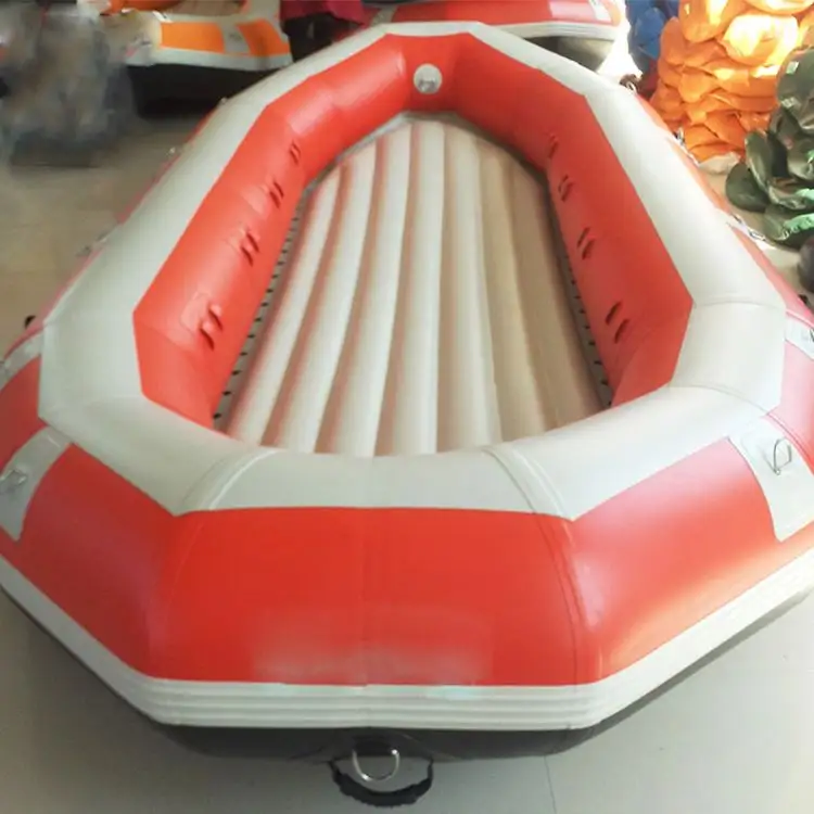 Diy Opblaasbare Roeiboot Pvc Stof Opblaasbare Drift Boot Met Elektrische Motor