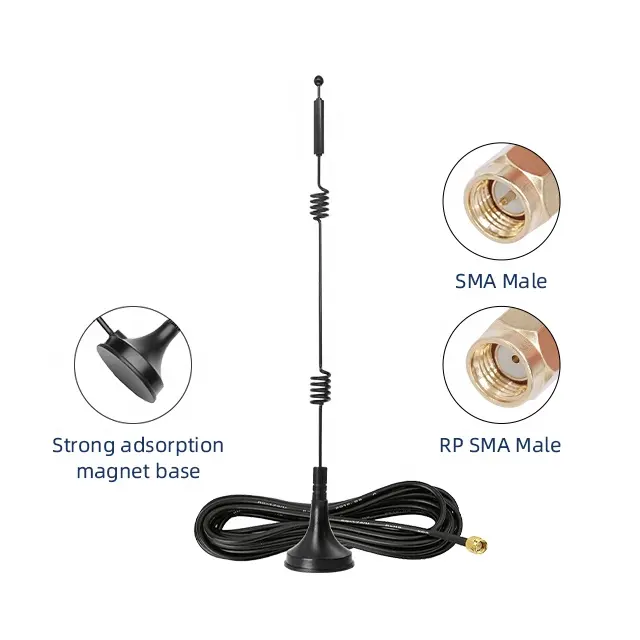 2.4GHz 5.8GHz Dual Band Wifi 2.65DBi kustom eksternal antena magnetik dengan SMA