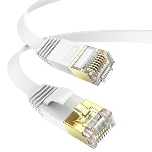 Patch Cord Cat7 Ethernet-Kabel flache Netzwerk-Kabel Computerkabel mit Rj45-Anschlüssen für Router - Product Image 2