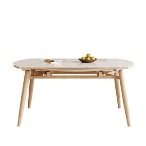 2025优泰现代简约实木餐桌椅套装新款加长方形餐厅家具设计 - Product Image 2