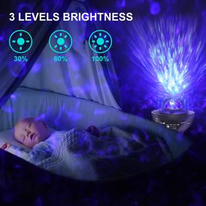 KSWING yıldız projektör Galaxy projektör gece lambası yatak odası için gökyüzü müzik hoparlörü ve uzaktan kumanda LED bulutsusu bulut - Product Image 5