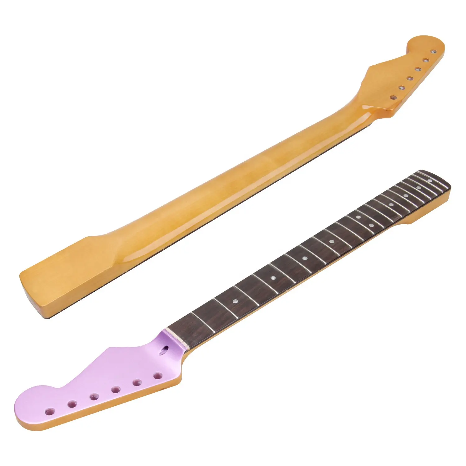 6 string 21 fret ST electric guitar neck handle rose wood finger board guitar handle manufacturer wholesale