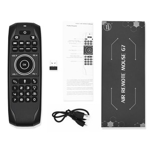 2.4GHzワイヤレスリモコンエアマウスIRラーニングバックライト付きボイスミニキーボード2.4GワイヤレスG7VPRO学習機能 - Product Image 1