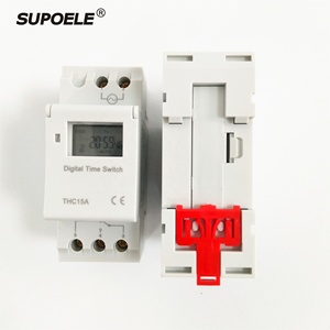 THC15A 16 AC 220V 230V Din Railウィークリープログラマブルデジタルタイマースイッチ、ロック機能付き交換用バッテリー付き - Product Image 1