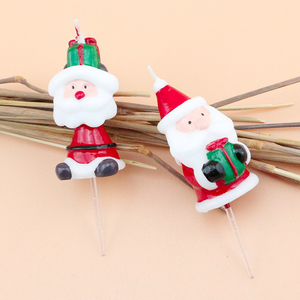 Bán buôn 3D Santa Claus hình giáng sinh Hạnh phúc bánh sinh nhật nến để trang trí - Product Image 2