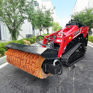 Nhỏ gọn theo dõi 25HP Kubota V1000 Mini Skid chỉ đạo Bộ nạp thủy lực kiểm soát kết thúc trước đi xe trên skidsteer backhoe dòng chảy cao lật - Product Image 6