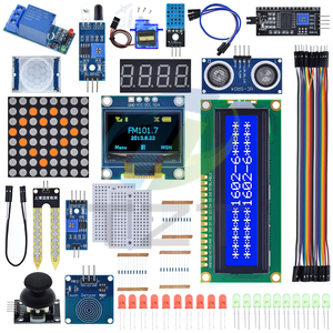 TZT UNO R3 Kit Modul Sensor mit 0,96" OLED 1602 LCD-Display, Relais, Servomotor, DHT11 für Arduino-Starterprojekte