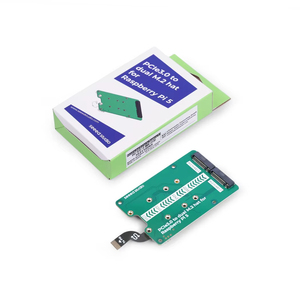 103110065 PCIe3.0 passare a doppio cappello M.2 per Raspberry Pi 5 supporto NVMe SSD supporto moduli Hailo8/8L - Product Image 1