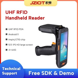 <strong>Android</strong> 11 Handheld <strong>Reader</strong> <strong>with</strong> 2D <strong>QR</strong> <strong>Code</strong> &amp; UHF RFID Scanner NFC WIFI 4G GPS <strong>PDA</strong> for Warehouse Inventory - Product Image 6