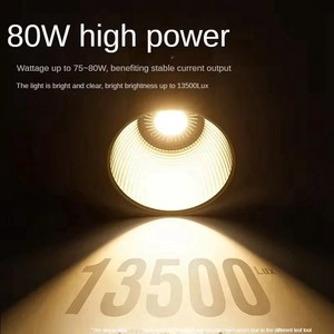 Hongdak 80W Handheld External Camera <strong>Light</strong> COB <strong>High</strong>-power Fill Photography <strong>Light</strong> Professional Video Shooting Stage Lighting - Product Image 3