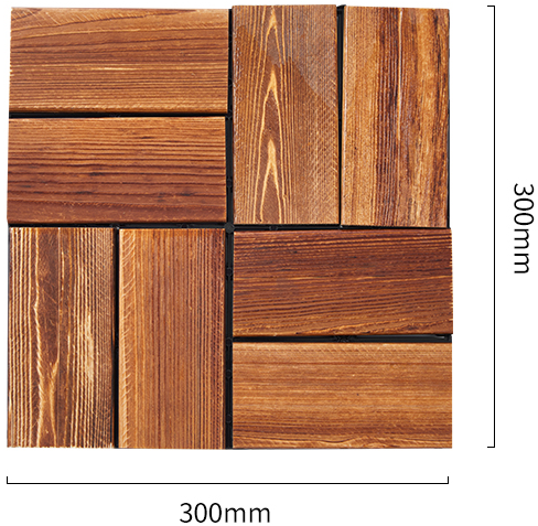 Nœud d'arbre régulier - Bois de 8 - vernis