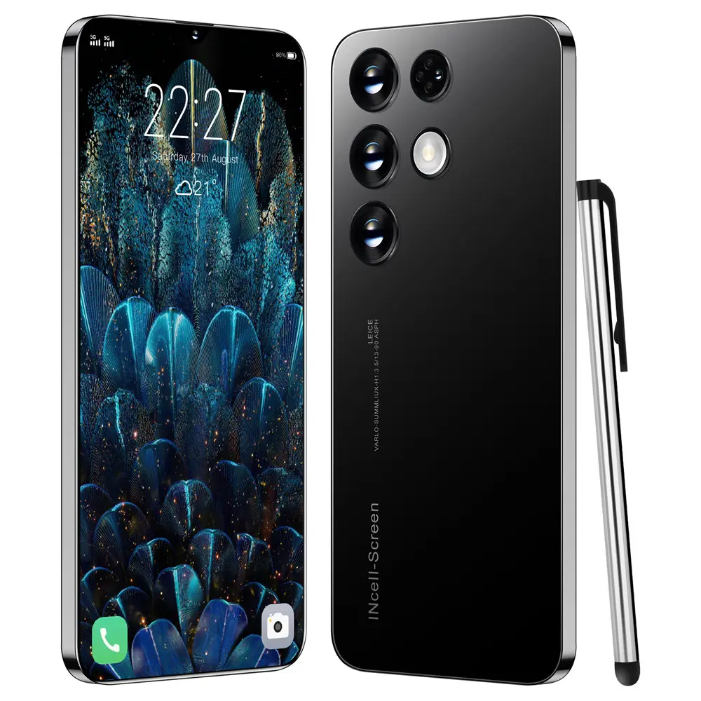 Yüksek kaliteli S23 Ultra akıllı telefon 6.8 inç dokunmatik ekran taşınabilir lüks ultra-ince cep telefonu