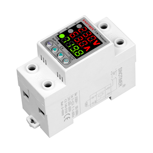 AC220V 40A/63A Adjustable Self-Compound <strong>Voltage</strong> Ammeter AVR Powered LED Display Intelligent Over-<strong>Voltage</strong> Under-<strong>Voltage</strong> Protector - Product Image 1