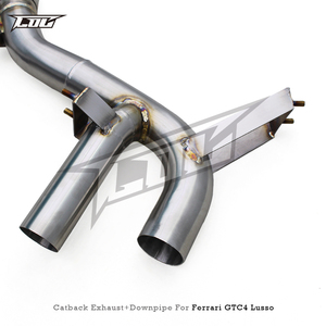 BSK tam egzoz sistemi için Ferrari GTC4 Lusso/Lusso T 2016 + Supersport araba X boruları başlık iniş borusu olmayan Valved Catback susturucu - Product Image 5