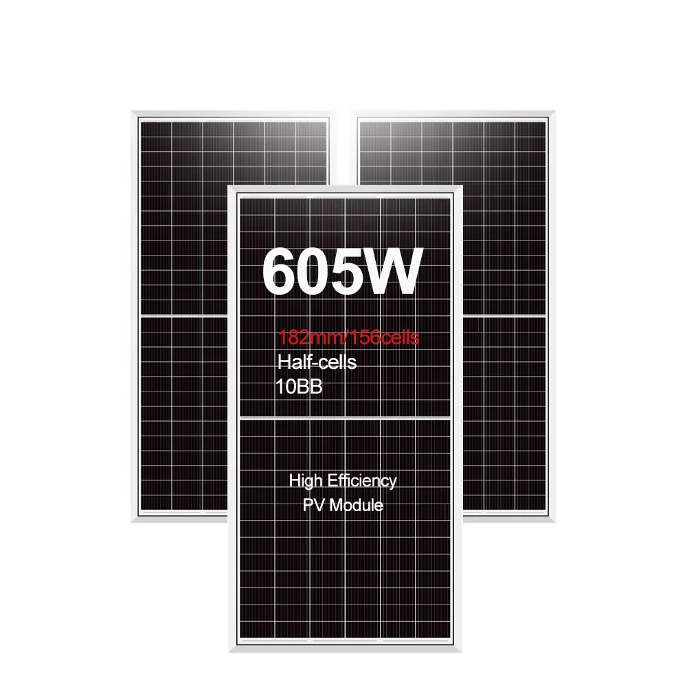 Amosolar yarım hücreler PERC A sınıfı GÜNEŞ PANELI 590 Watt 595 Watt 600 Watt fiyat listesi