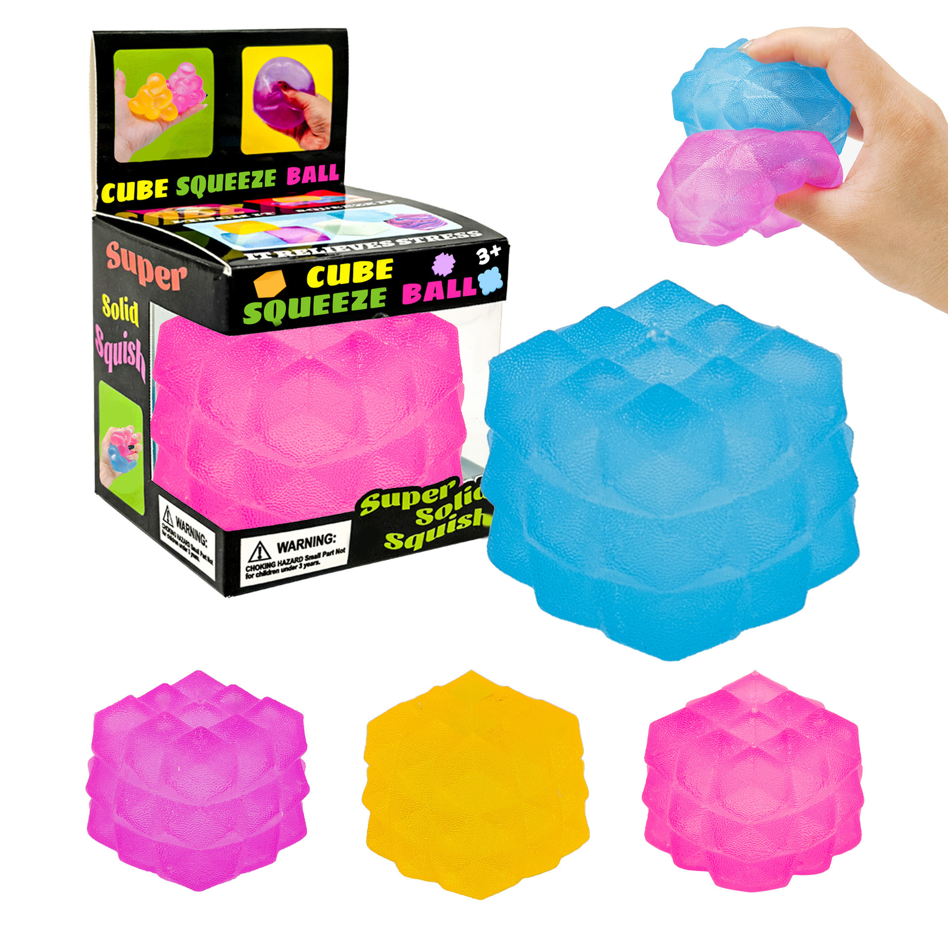 Cubo en forma de diamante esmerilado.