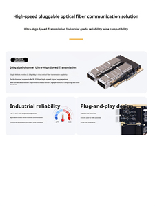 Ván alinx fp2516 mô-đun kép 200g QSFP-DD FMC + sợi quang Sub-Card Board 400Gbps trung tâm dữ liệu ai đào tạo Cụm - Product Image 3