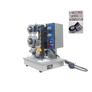 COURM nastro elettrico data Coder data di scadenza codificatore macchina per imballaggio nastro fabbrica rilievo timbro a caldo macchina di codifica nero 35