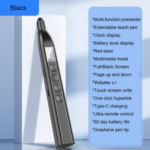 RF 2.4G senza fili presentatore puntatore 55cm estensibile penna didattica con visualizzazione del tempo di visualizzazione del livello della batteria per la riunione di insegnamento - Product Image 4