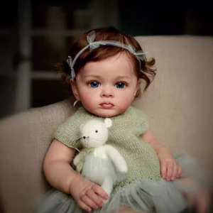 دمية أطفال من السيليكون الفينيل 22 بوصة رخيصة للغاية دمية واقعية لحديثي الولادة دمية طفل سيليكون العفن تولد من جديد دمى بونيكا - Product Image 4