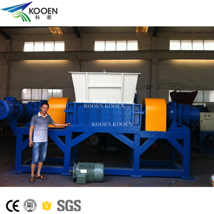 New Design Plastic Shredder Machine With Double Shaft / Wood Metal <strong>Grinder</strong> Price