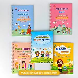 Fuente de fábrica de alta calidad cuaderno personalizado reutilizable ranura preescolar niños caligrafía libro de práctica - Product Image 3