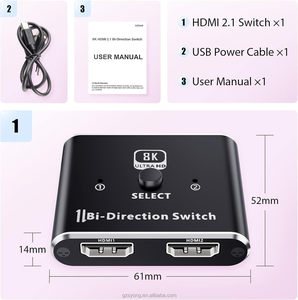 SYONG 8k 60hz <strong>HDMI</strong> Video <strong>Switch</strong> <strong>2</strong> in <strong>1</strong> Out, Support <strong>2</strong> Computer in <strong>HDMI</strong> <strong>2</strong>.<strong>1</strong> 8k Dolby <strong>Switch</strong> Box for Nintendo PS - Product Image 6