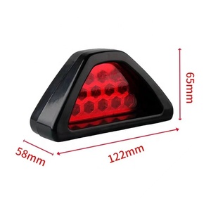 <strong>12V</strong> 12 <strong>Led</strong> <strong>Red</strong> F1 Style Universal <strong>Led</strong> Brake Stop Light Triangle Rear Tail Light Backup Safety Strobe Lamp - Product Image 6