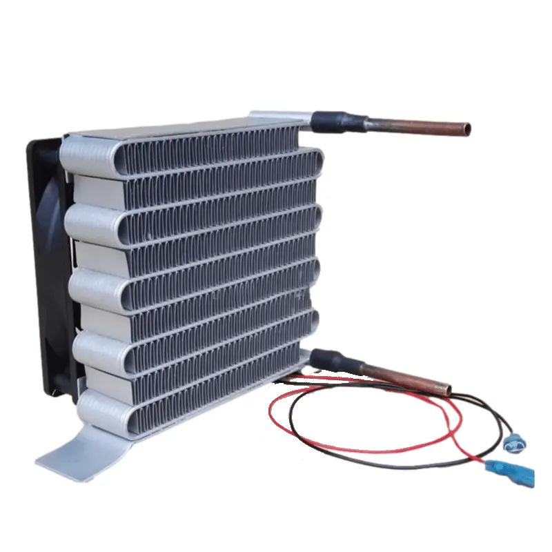 Minialeta de refrigeración de aluminio, Enfriador de aire con microcanal, intercambiador de calor, evaporador, condensador para mini refrigeración