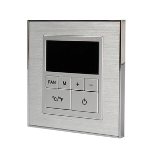 Pulsante con struttura in metallo argento di lusso controllo centralizzato on line hotel intelligente usa interruttore MODBUS Modbus 12V DC RS485 - Product Image 1